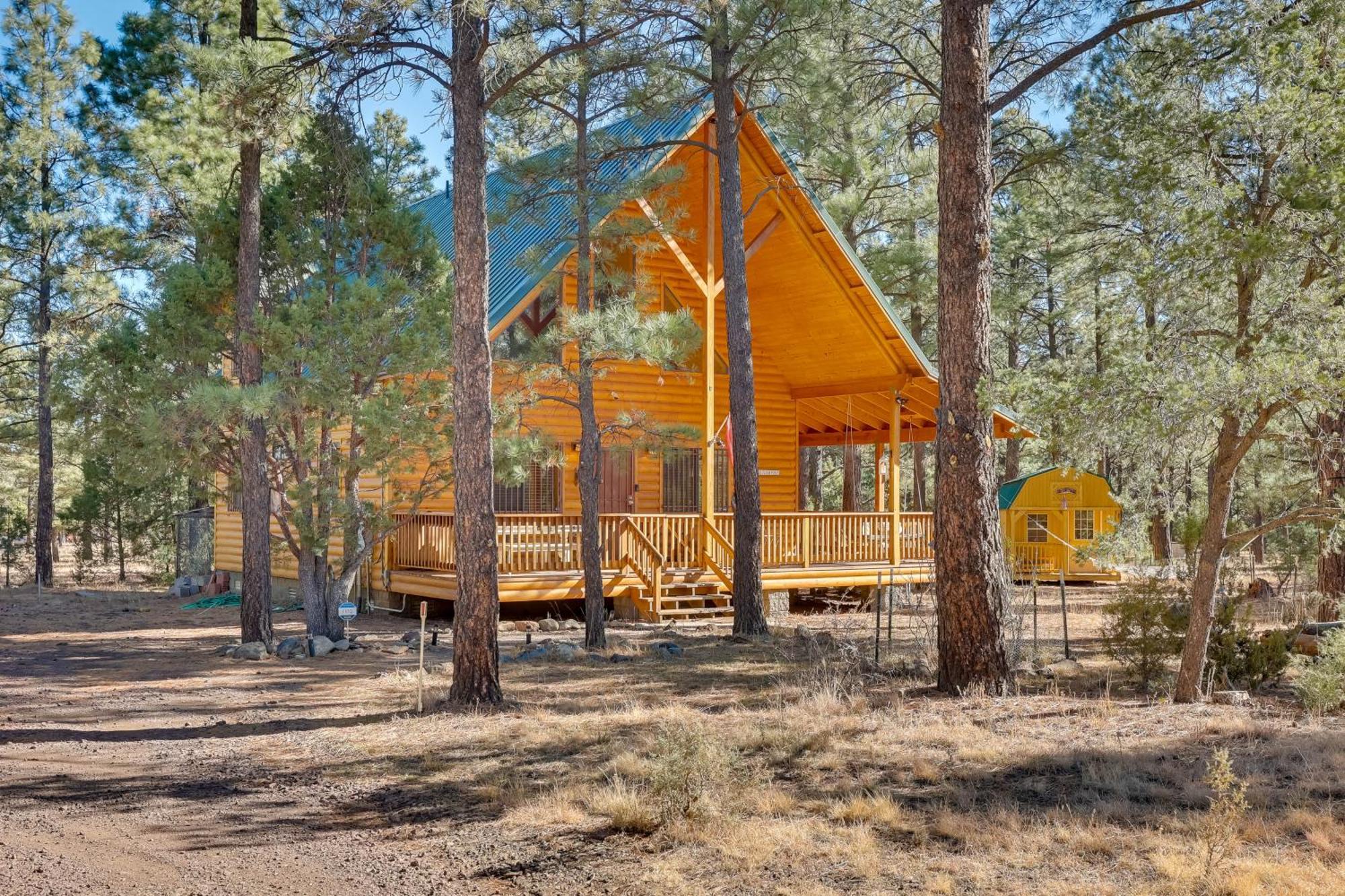 Dog-Friendly Nutrioso Cabin With Wraparound Porch! Ngoại thất bức ảnh